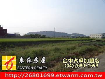 日南臨江路朝南美田-台中市大甲房屋仲介大甲不動產東森房屋