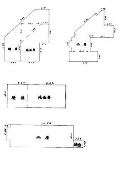 復興路人潮順向角間雙店面